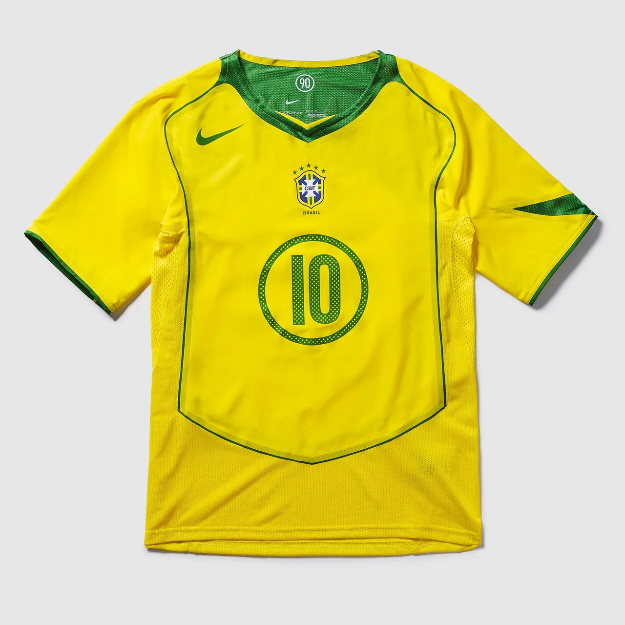 CAMISA NIKE BRASIL REEDIÇÃO TOTAL 90 RONALDINHO MASCULINA