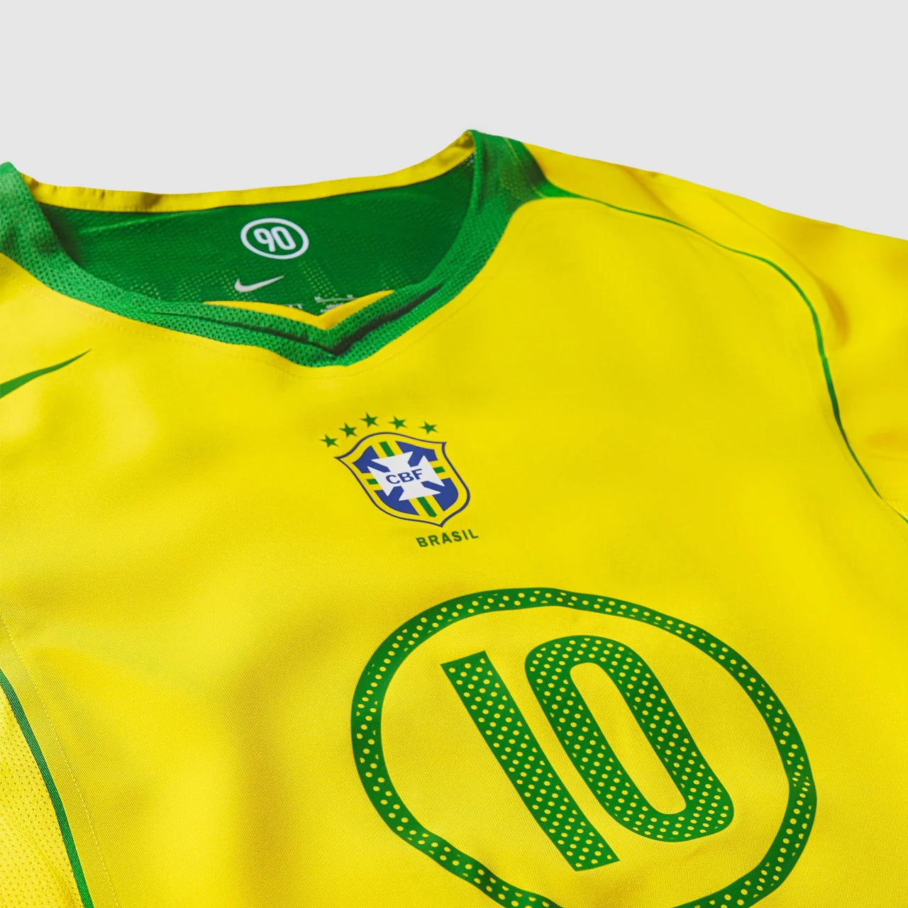 CAMISA NIKE BRASIL REEDIÇÃO TOTAL 90 RONALDINHO MASCULINA