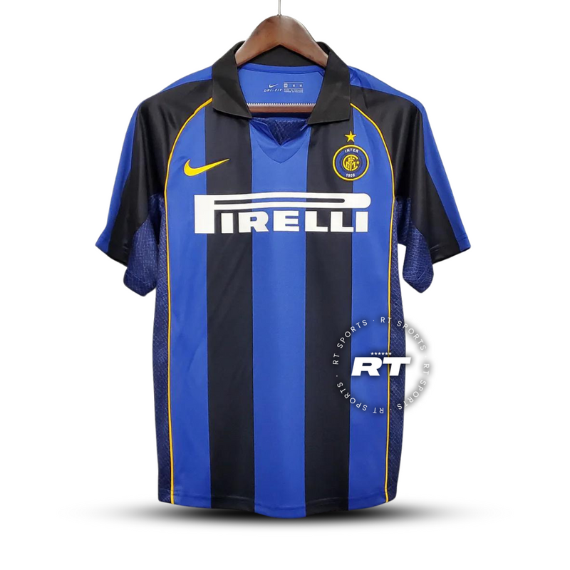 Camisa Inter de Milão Titular 01/02 - Versão Retro