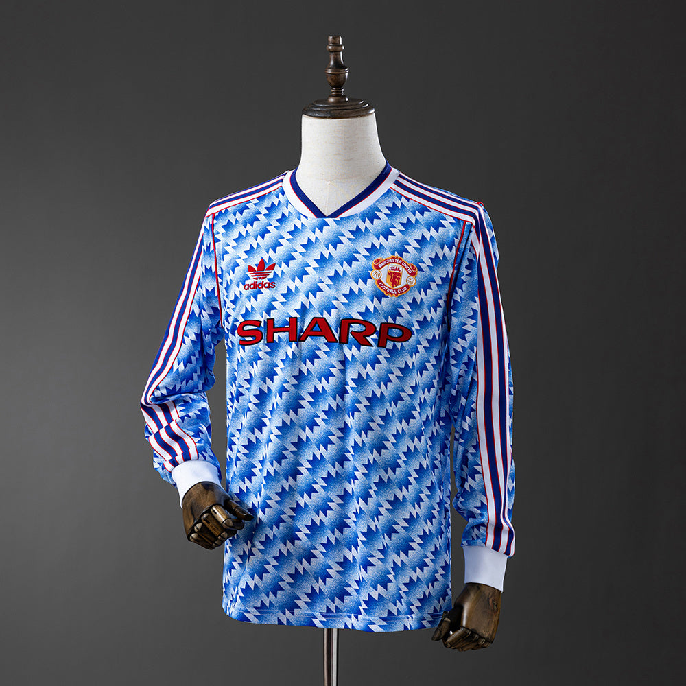 Camisa Manchester United Reserva 90/92 - Versão Retrô Manga Comprida
