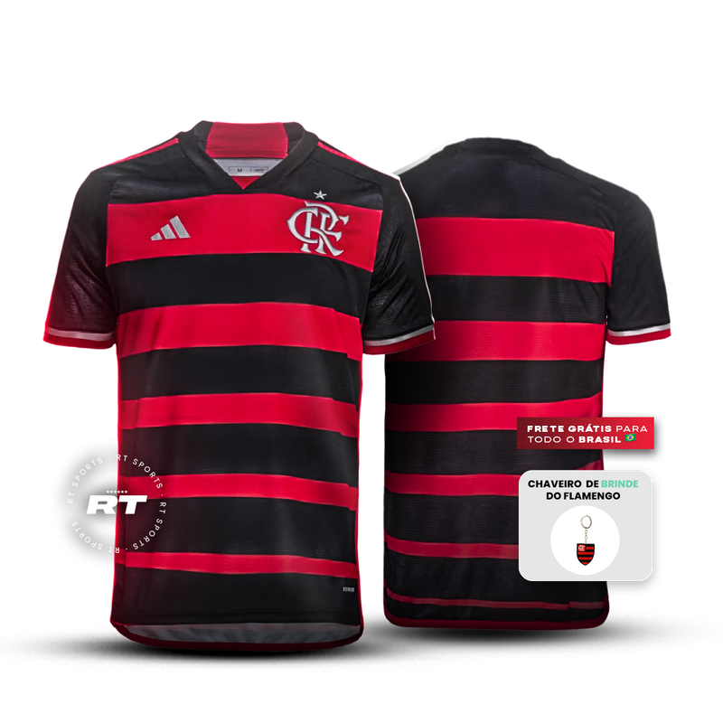 Camisa do Flamengo 2024/25 Torcedor Lançamento + Chaveiro