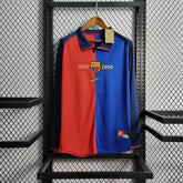 Camisa Barcelona Edição Comemorativa 100 Anos - Versão Retrô Manga Comprida