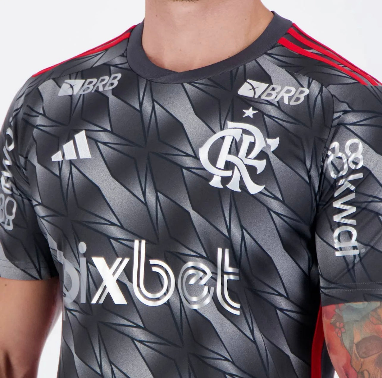 Camisa Adidas Flamengo 2024/25 Com Patrocínio