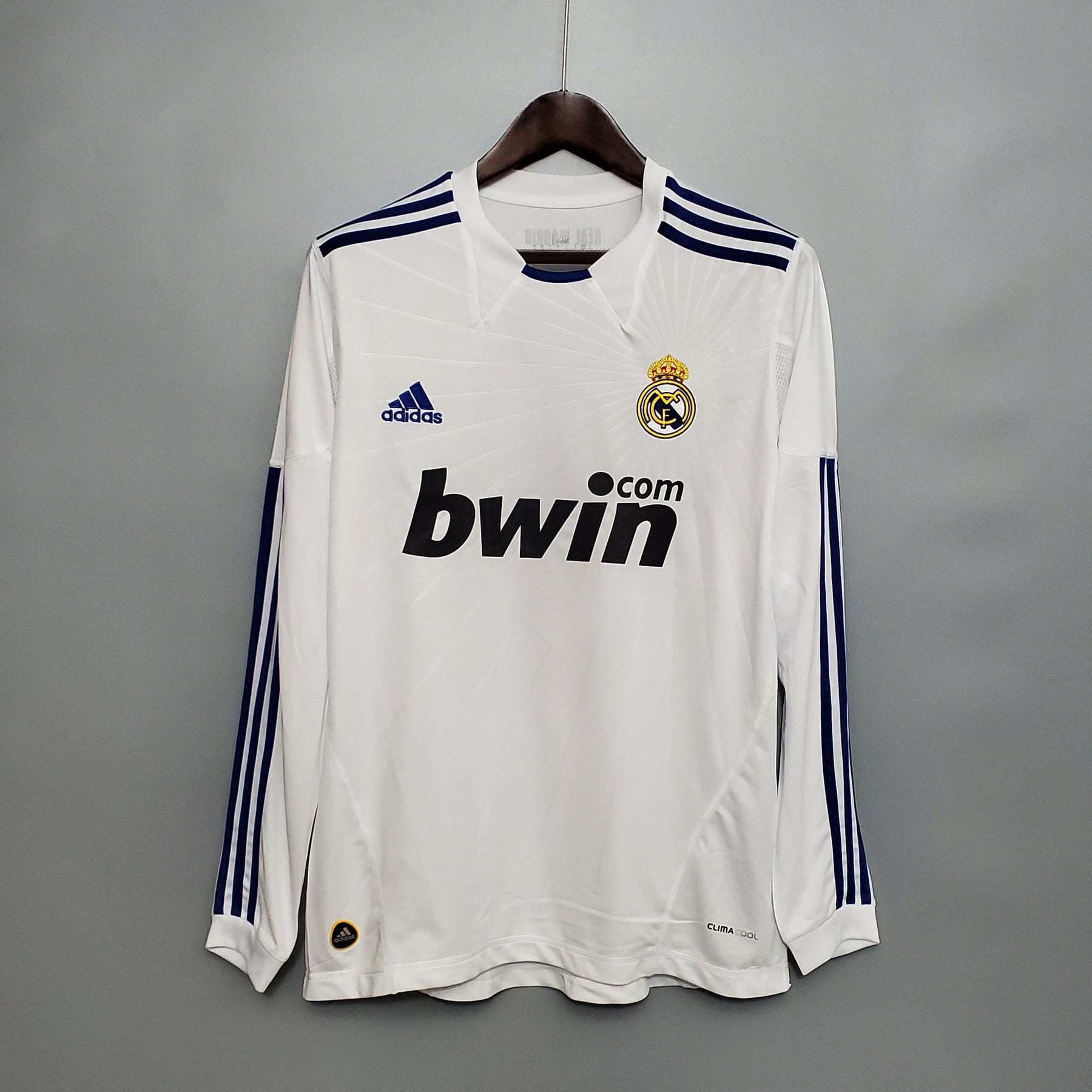 Camisa Real Madrid Titular 10/11 - Versão Retrô Manga Comprida