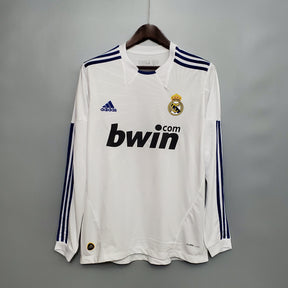 Camisa Real Madrid Titular 10/11 - Versão Retrô Manga Comprida