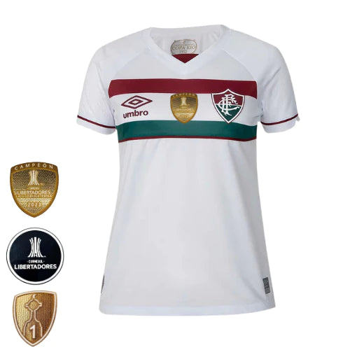 Camisa Fluminense Away 23/24 - Umbro Feminina com Patch de Campeão da Libertadores