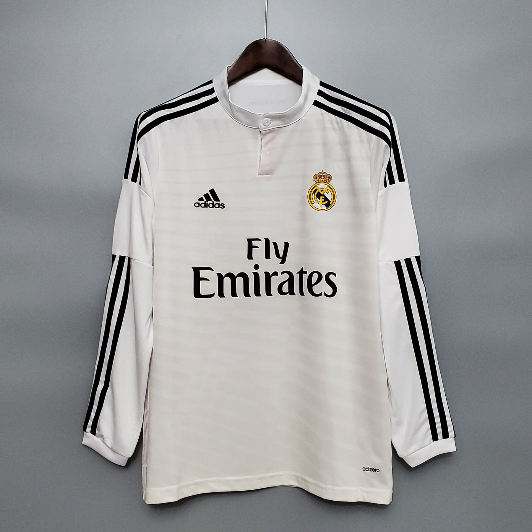 Camisa Real Madrid Titular 14/15 - Versão Retrô Manga Comprida