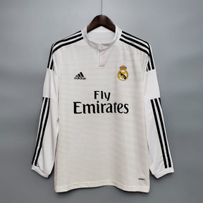 Camisa Real Madrid Titular 14/15 - Versão Retrô Manga Comprida