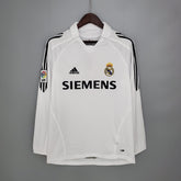 Camisa Real Madrid Titular 05/06 - Versão Retrô Manga Comprida