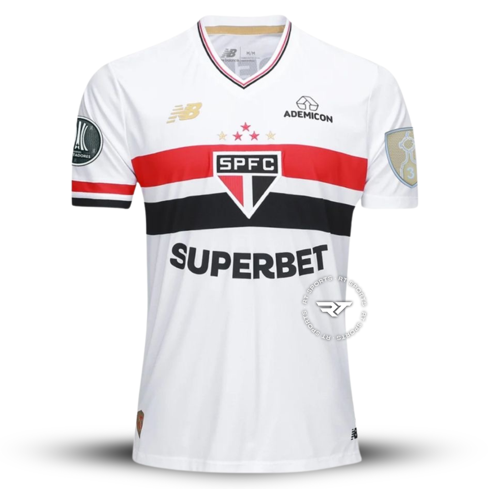 Camisa São Paulo 2025/26 Torcedor Masculina Com Patch Da Libertadores