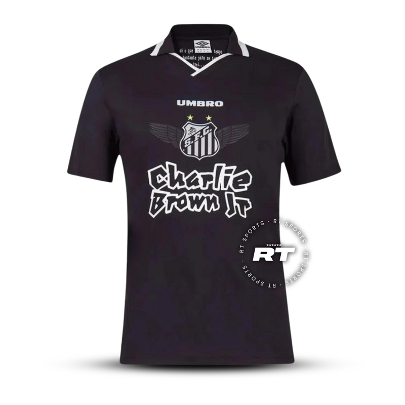 Camisa Santos Edição Especial Charlie Brown Preta 22/23 - Versão Torcedor