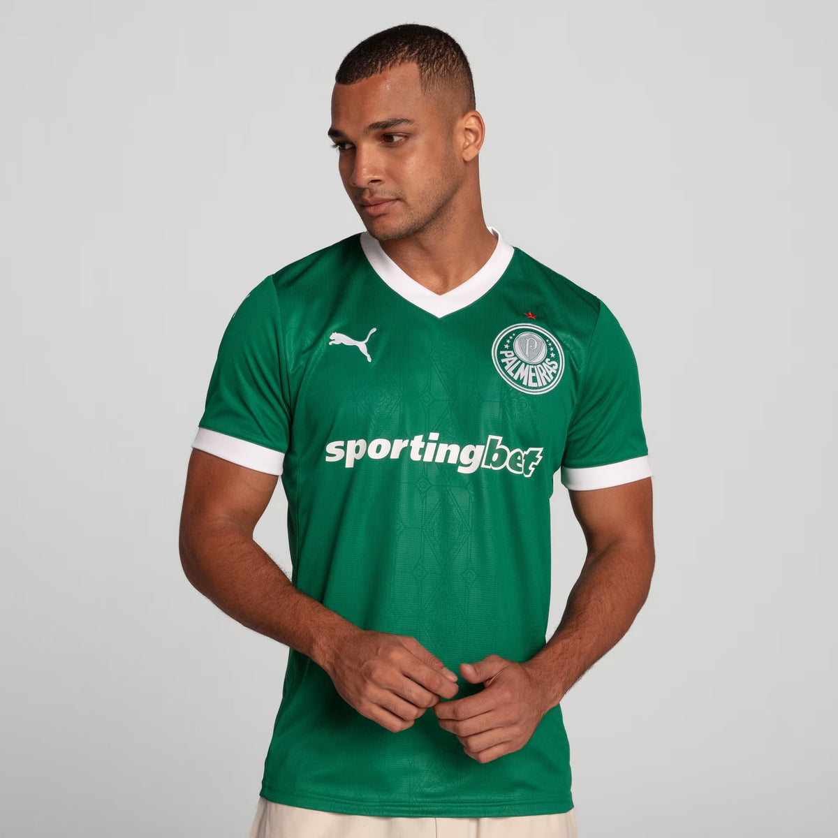 Camisa Palmeiras Home 25/26 Torcedor Puma Masculina