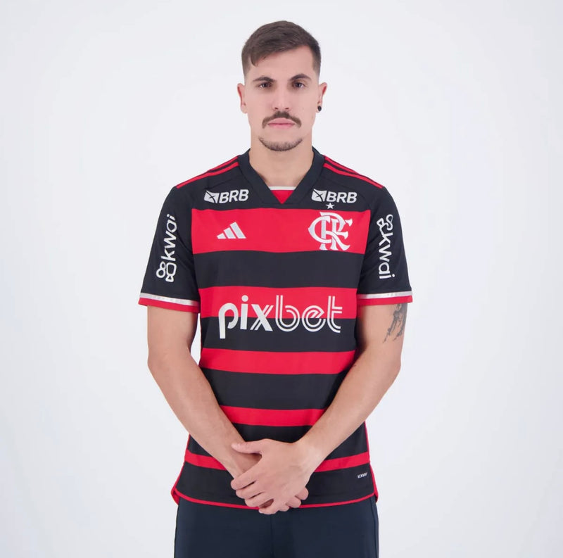 Camisa do Flamengo 2024/25 Torcedor Com Patrocínios