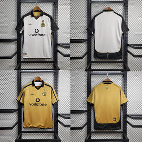 Camisa Manchester United 01/02 Versão Retrô Dupla Face