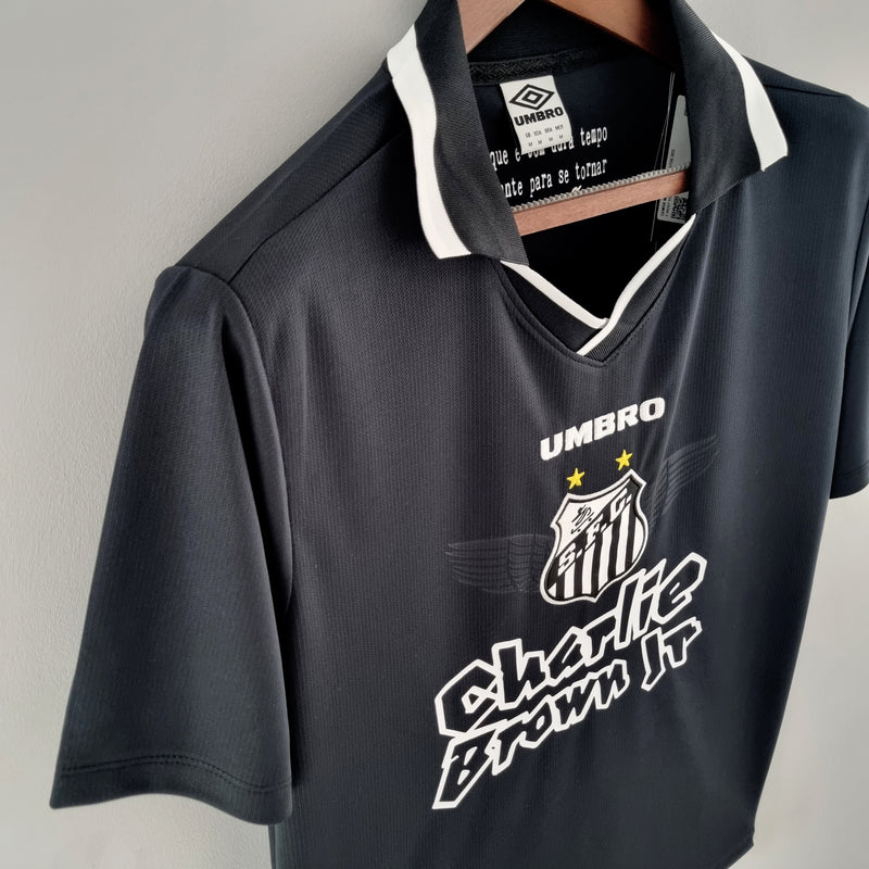 Camisa Santos Edição Especial Charlie Brown Preta 22/23 - Versão Torcedor