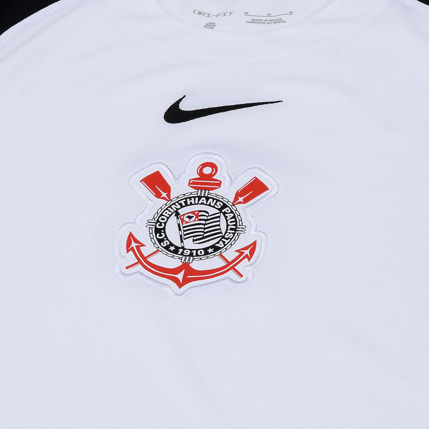 Camisa Corinthians I 25/26 Torcedor Nike Masculina - Branco+Preto