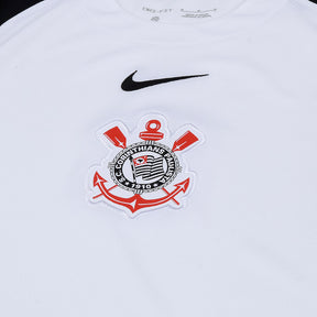 Camisa Corinthians I 25/26 Torcedor Nike Masculina - Branco+Preto