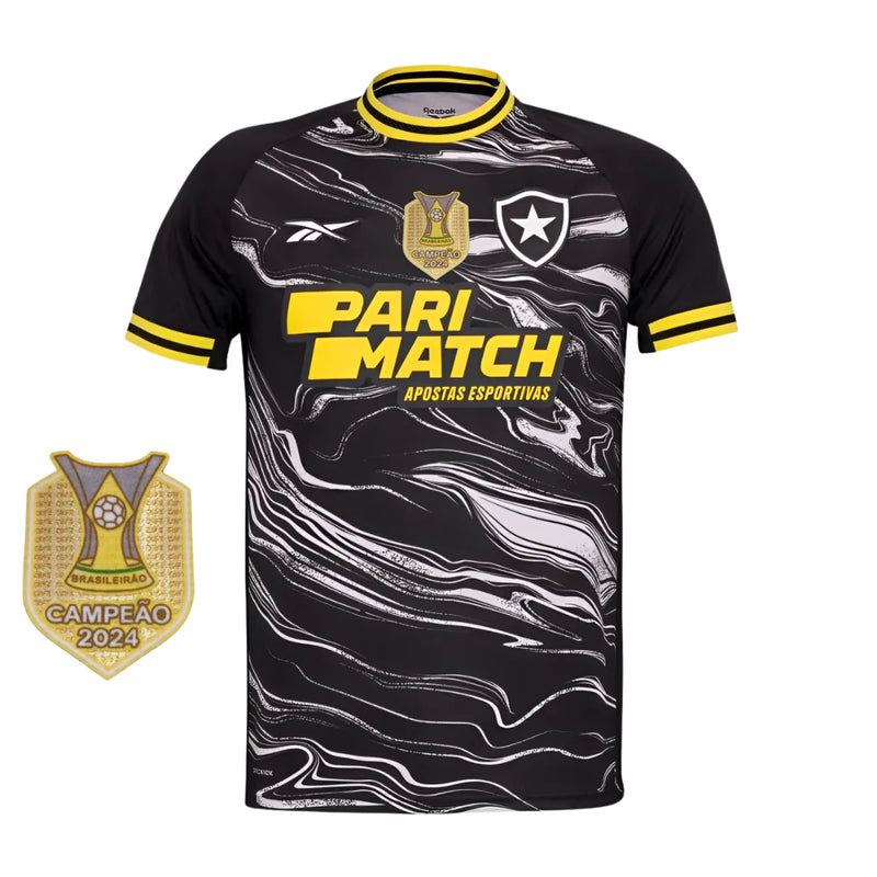 Camisa Botafogo Reebok 2024/25 Lançamento Com Patch de Campão Brasileiro