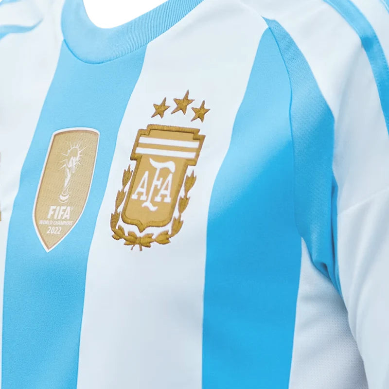 Argentina 24/25 Adidas Torcedor Masculina Com Patch de Campeão