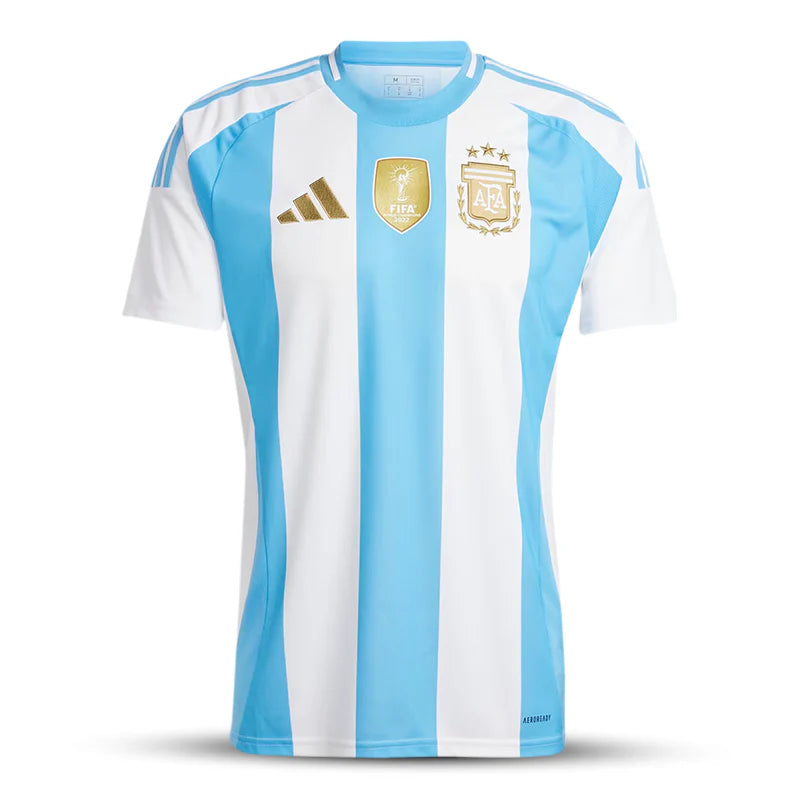 Argentina 24/25 Adidas Torcedor Masculina Com Patch de Campeão