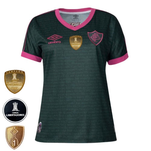 Camisa Fluminense Away 23/24 - Umbro Feminina com Patch de Campeão da Libertadores