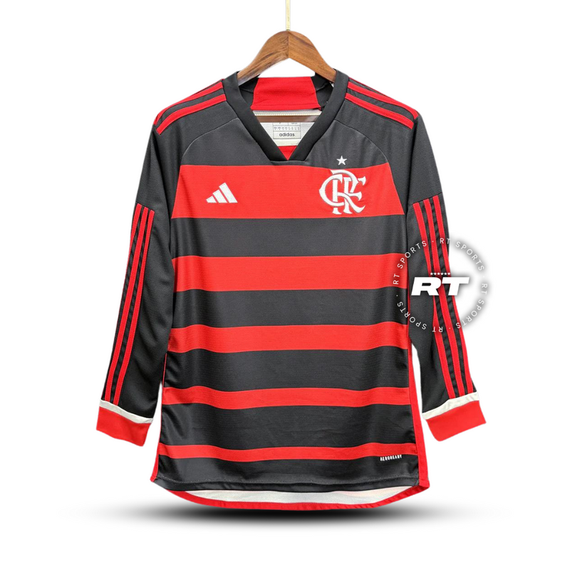 Camisa do Flamengo 2024/25 Torcedor Lançamento Manga Longa