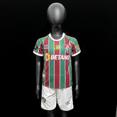 Kit Infantil Fluminense Titular 23/24 Com Patch de campeão da Libertadores