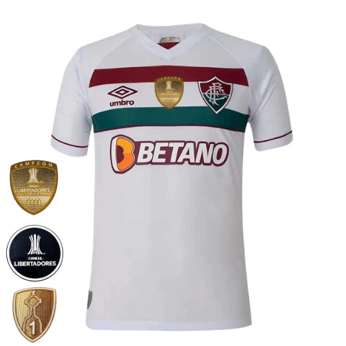 Camisa Fluminense 23/24 - Umbro Torcedor Masculina - Patchs da Libertadores Lançamento