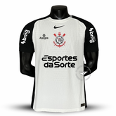 Camisa Corinthians 25/26 Nike Jogador Masculina Com Patrocínios