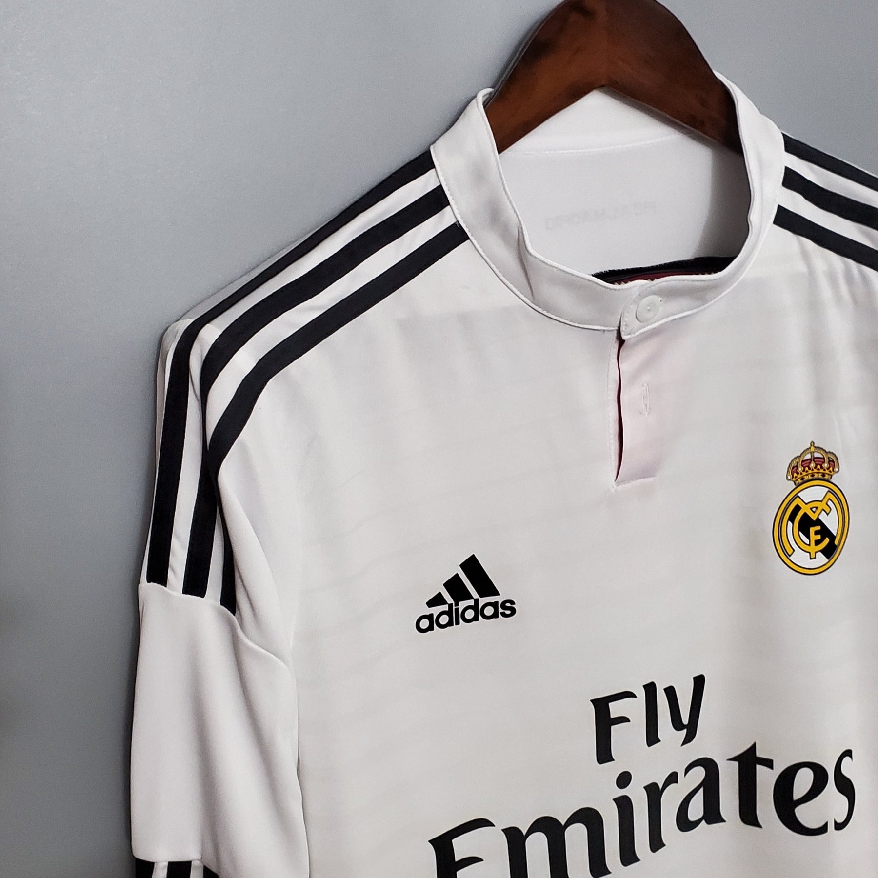 Camisa Real Madrid Titular 14/15 - Versão Retrô Manga Comprida