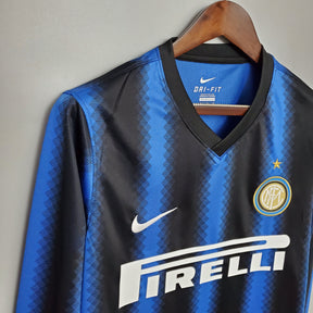 Camisa Inter de Milão Titular 10/11 - Versão Retrô Manga Comprida
