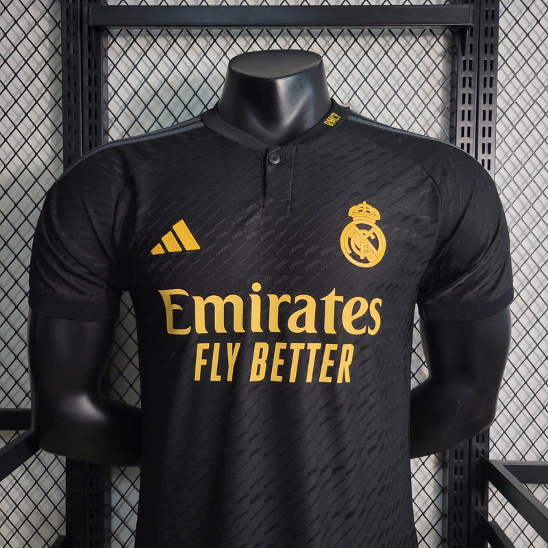 Camisa Real Madrid Away Preta III 23/24 - Versão Jogador Masculina